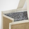 leonora jute cooler bag detail 3