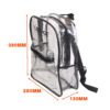 Benalla Transparent Backpack dimensions Benalla Transparent Backpack dimensions