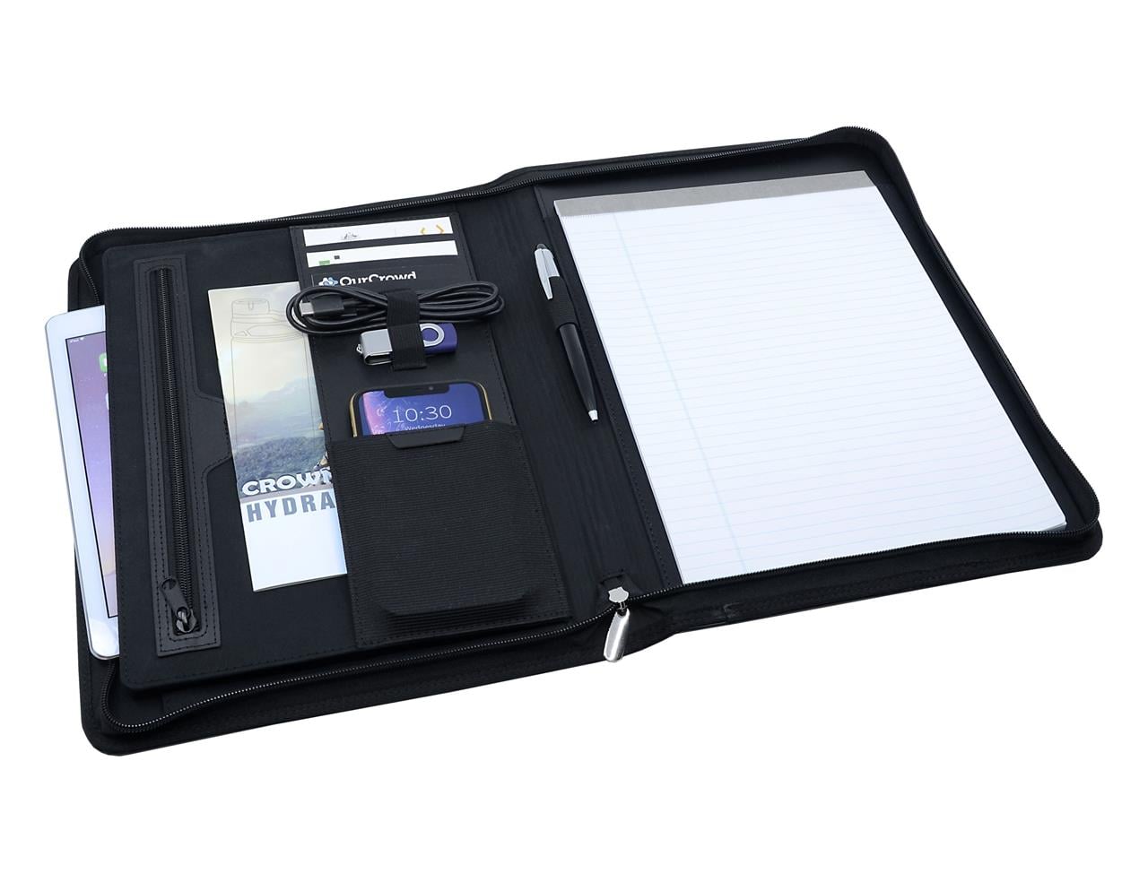 jimbour leather zip portfolio main