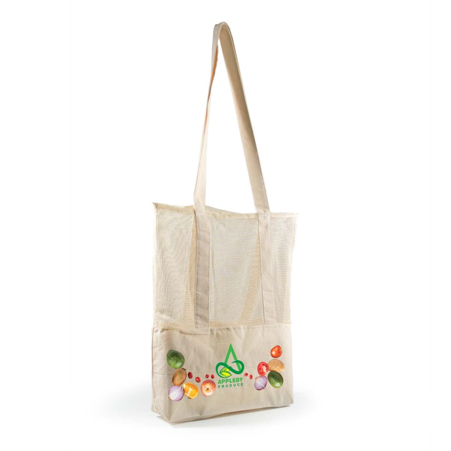 lithgow calico mesh tote bag main