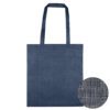 Kgari Silver Line Patterned Non Woven Bag navy blue