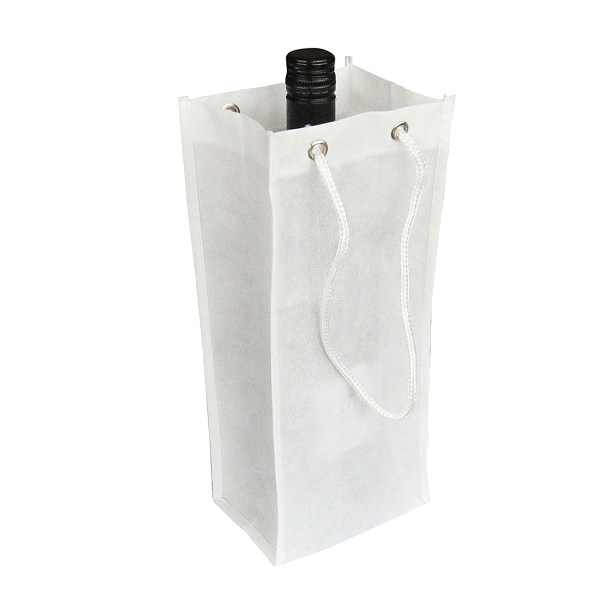 Ulverstone Non Woven Single Bottle Bag white Ulverstone Non Woven Single Bottle Bag white