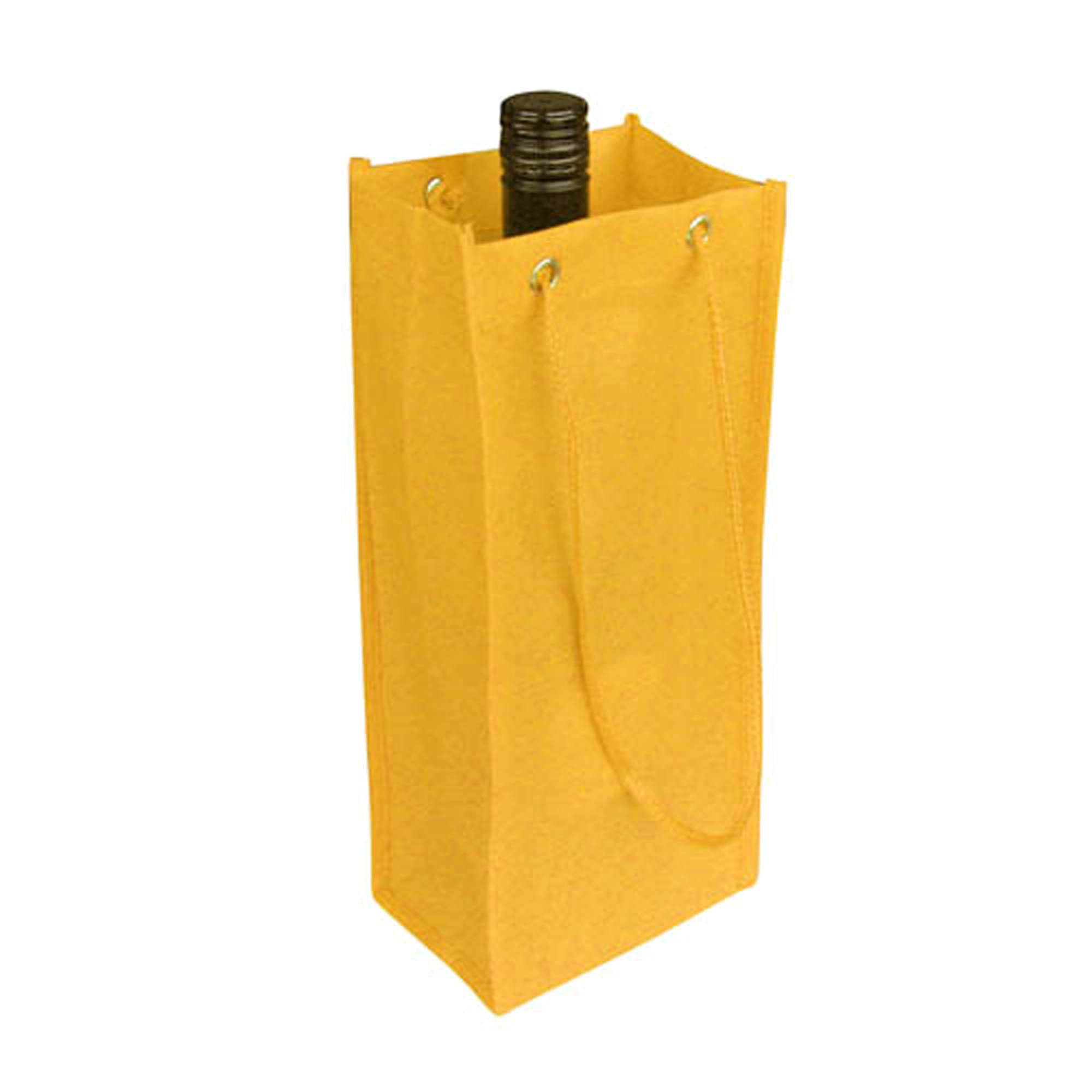 Ulverstone Non Woven Single Bottle Bag yellow Ulverstone Non Woven Single Bottle Bag yellow