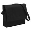 Harden Non Woven Flap Satchel black