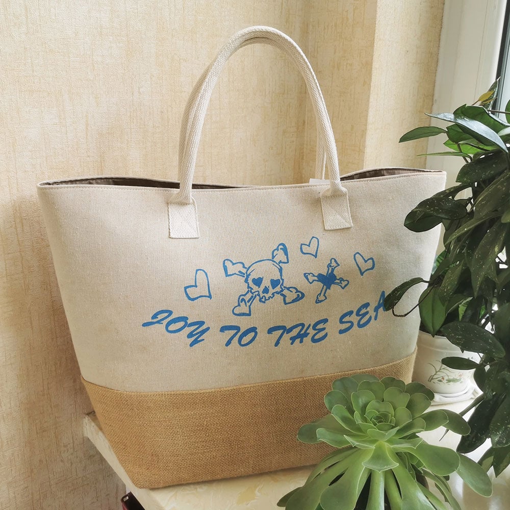 Seaspray Summer Jute Bag feature