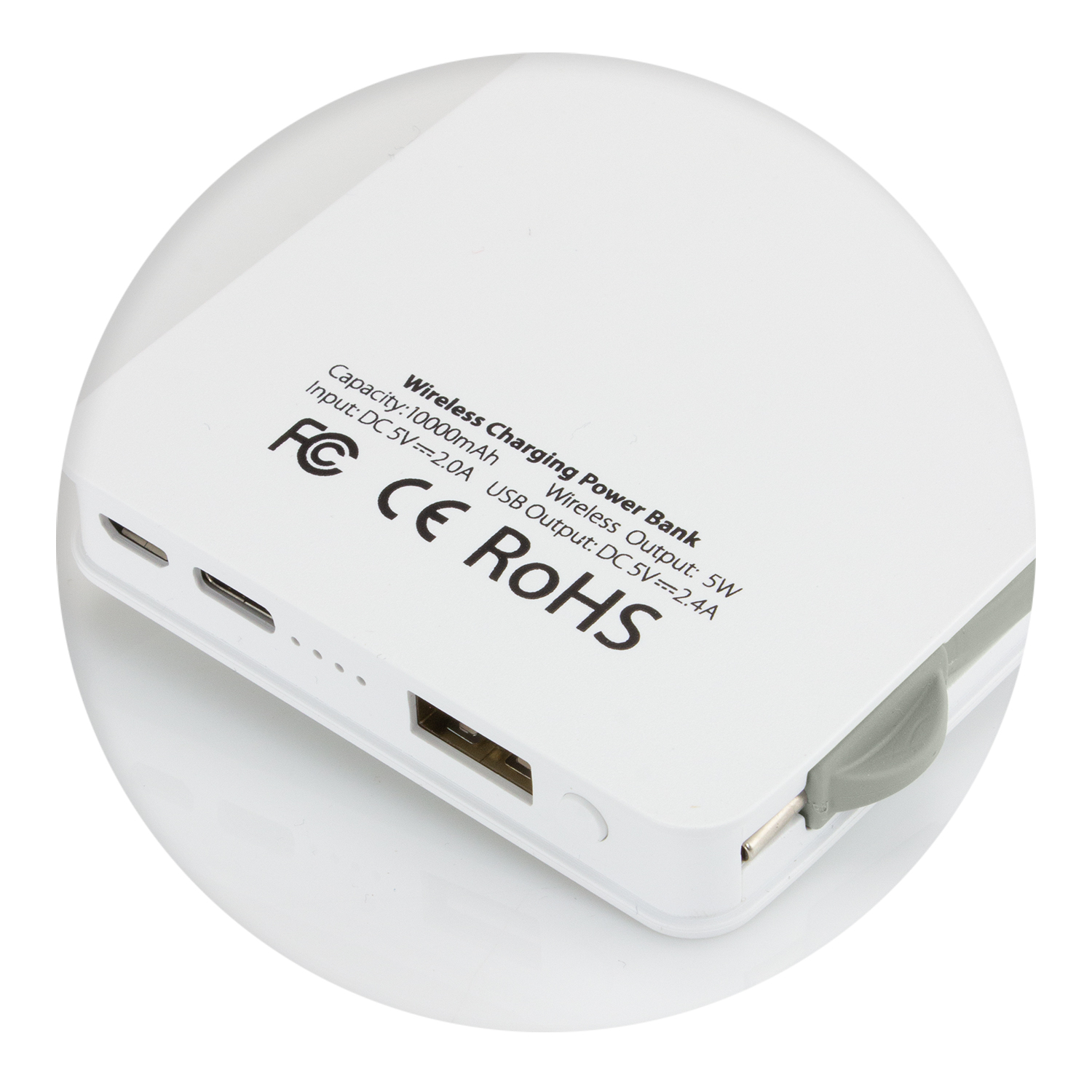 Kgari Wireless Charging Power Bank back Kgari Wireless Charging Power Bank back
