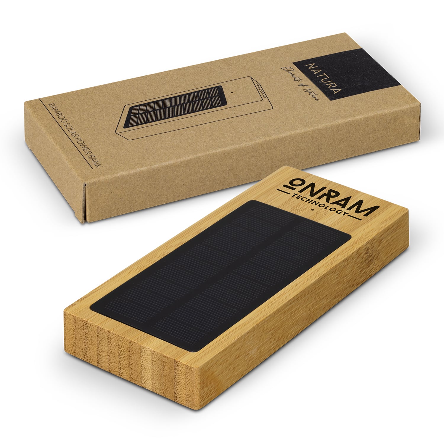 Maldon Bamboo Solar Power Bank main