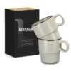 Northampton Stackable Coffee Cup Set of 2 packaging Northampton Stackable Coffee Cup Set of 2 packaging