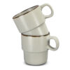 Northampton Stackable Coffee Cup Set of 2 stacked Northampton Stackable Coffee Cup Set of 2 stacked
