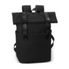 Euroa Soft Touch Flap Backpack black Euroa Soft Touch Flap Backpack black