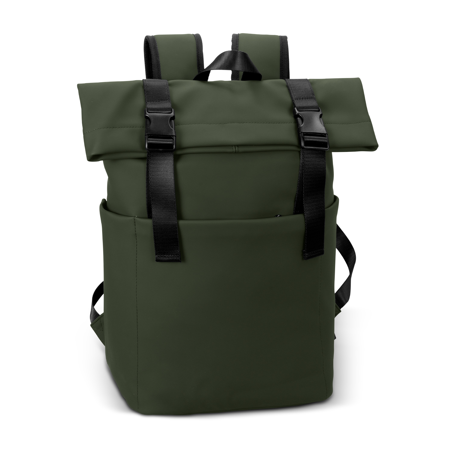 Euroa Soft Touch Flap Backpack olive Euroa Soft Touch Flap Backpack olive