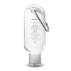 Strathalbyn Carabiner Hand Sanitiser 55ml clear Strathalbyn Carabiner Hand Sanitiser 55ml clear