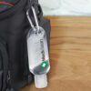 Strathalbyn Carabiner Hand Sanitiser 55ml feature Strathalbyn Carabiner Hand Sanitiser 55ml feature