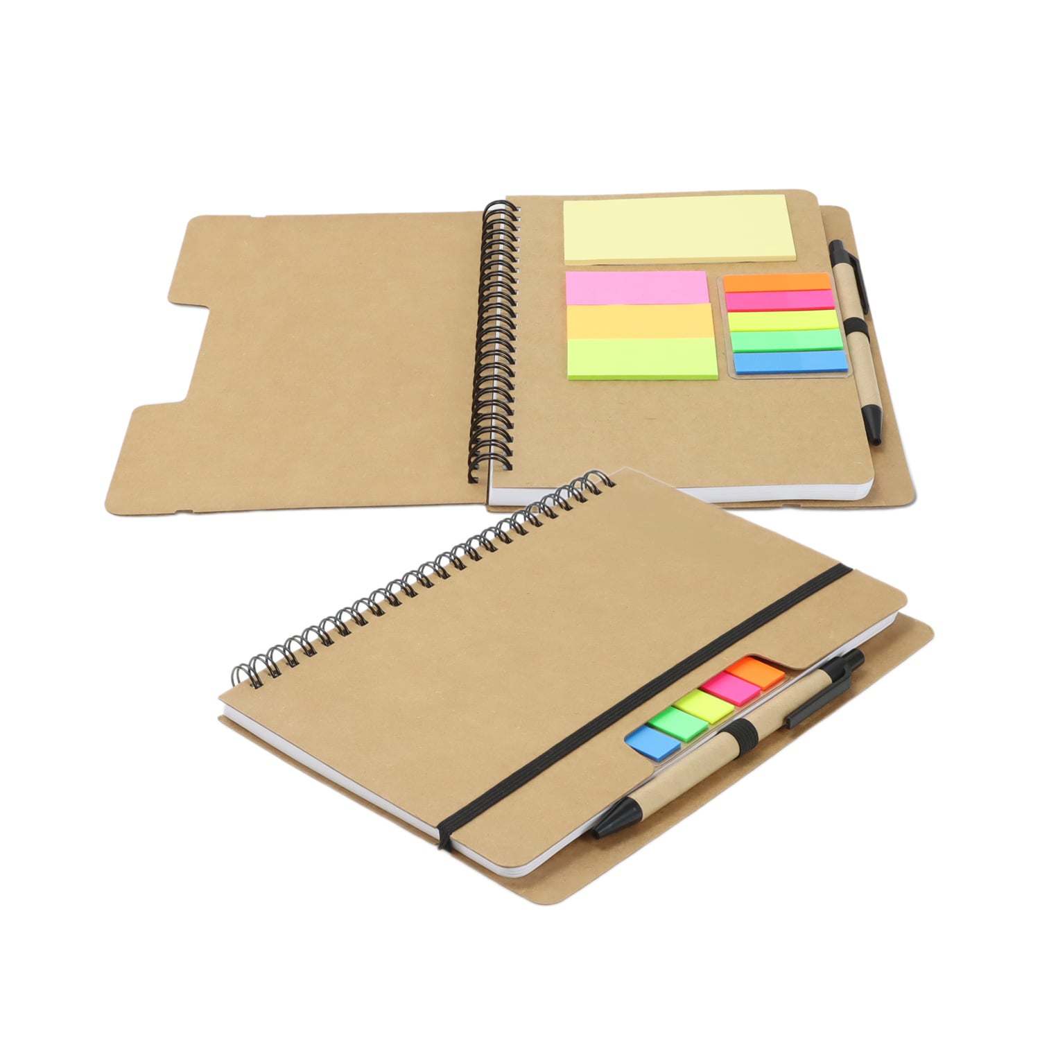 Cunderdin Kraft Notebook with Notes and Flags main Cunderdin Kraft Notebook with Notes and Flags main