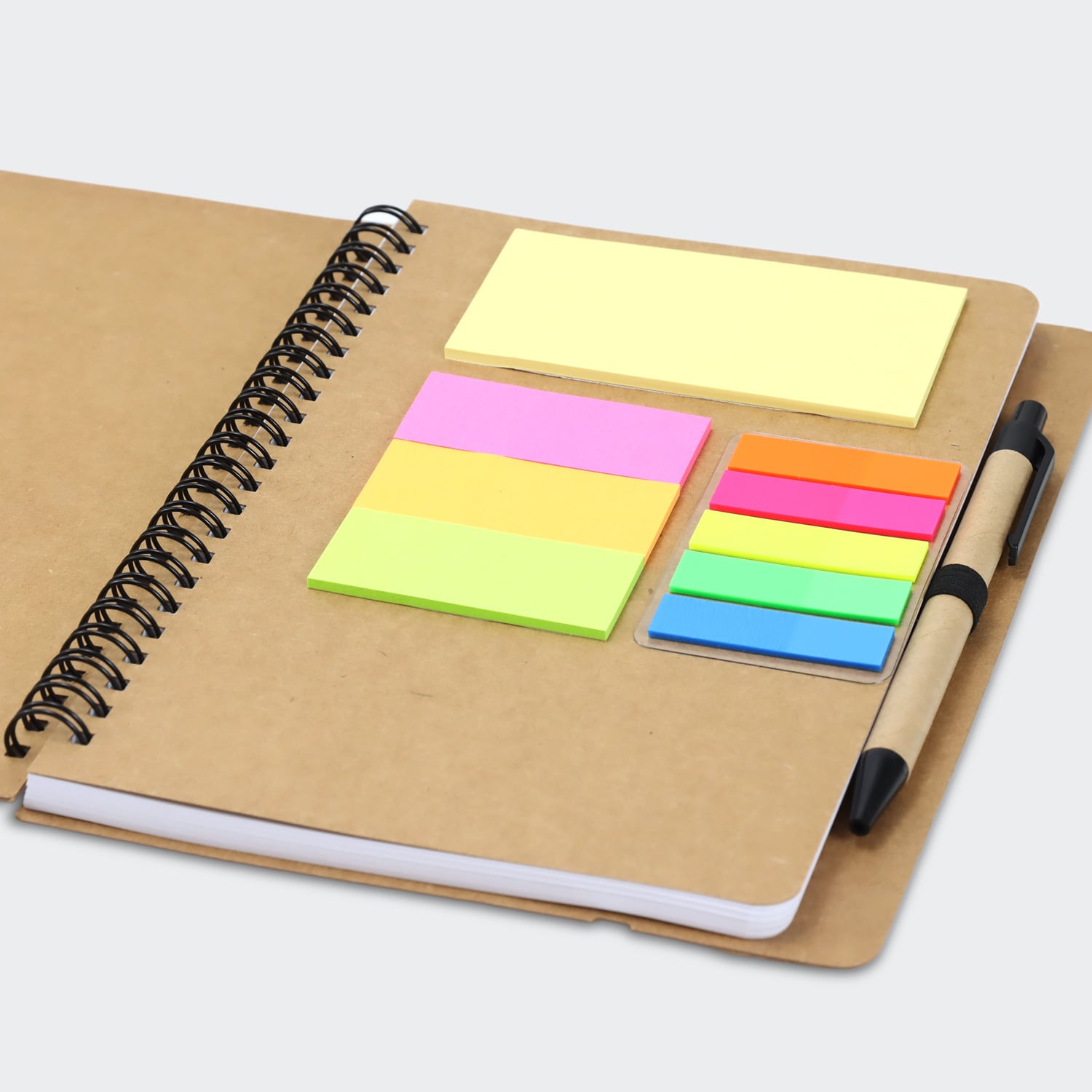 Cunderdin Kraft Notebook with Notes and Flags notes and flags Cunderdin Kraft Notebook with Notes and Flags notes and flags
