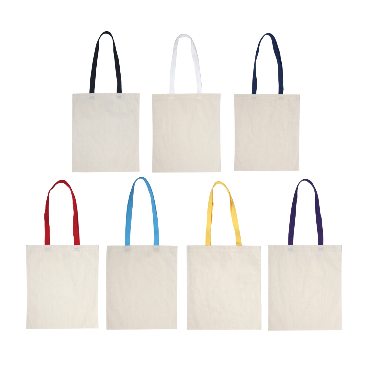 Inglewood Cotton Tote Bag with Coloured Handles main