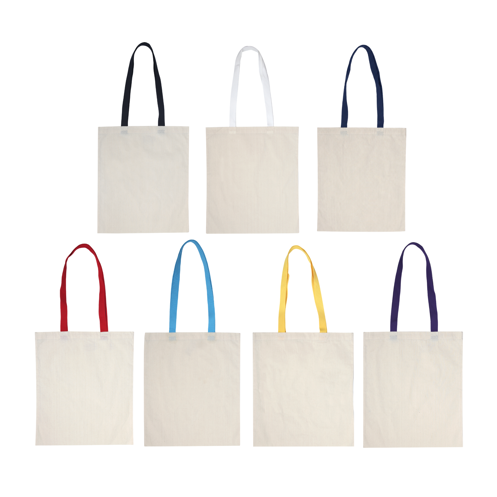 Inglewood Cotton Tote Bag with Coloured Handles main Inglewood Cotton Tote Bag with Coloured Handles main