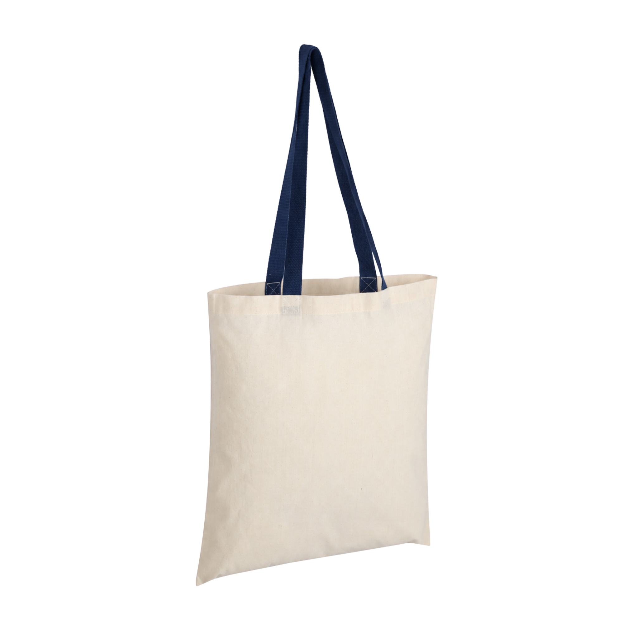 Inglewood Cotton Tote Bag with Coloured Handles navy Inglewood Cotton Tote Bag with Coloured Handles navy