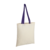 Inglewood Cotton Tote Bag with Coloured Handles purple Inglewood Cotton Tote Bag with Coloured Handles purple