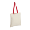 Inglewood Cotton Tote Bag with Coloured Handles red Inglewood Cotton Tote Bag with Coloured Handles red