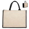 Ophir Coloured Jute Bag black Ophir Coloured Jute Bag black