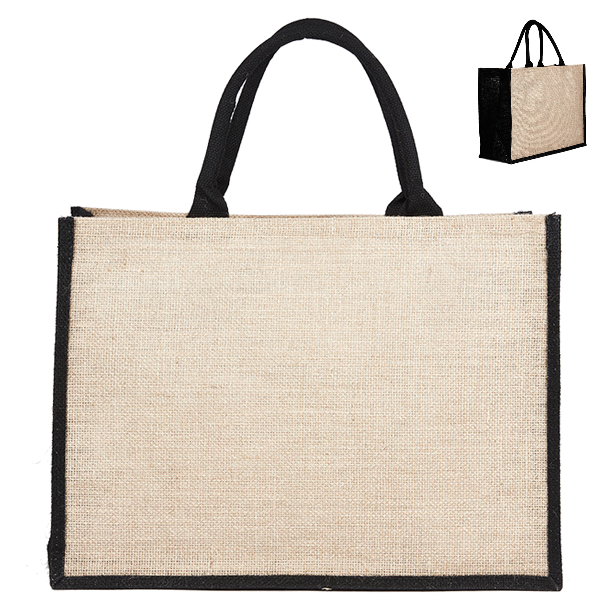 Ophir Coloured Jute Bag black Ophir Coloured Jute Bag black